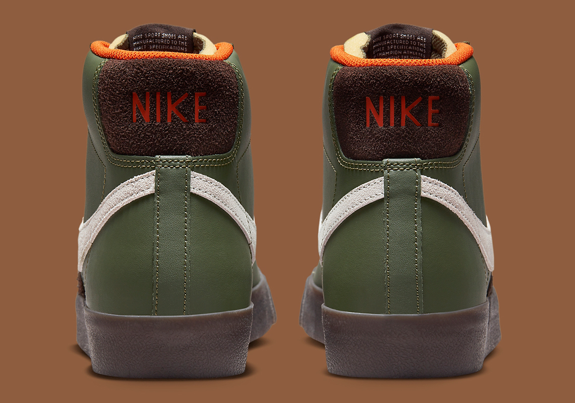 Hình ảnh của đôi giày sneaker Nike Blazer Mid '77 Vintage Vintage Army Olive - 4