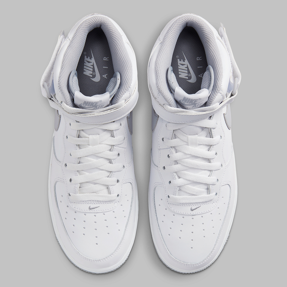 Hình ảnh của mẫu giày Nike Air Force 1 Mid với màu White/Grey - 6