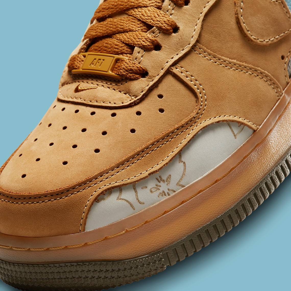 Hình ảnh của mẫu giày Nike Air Force 1 Wheat Mocha - 7