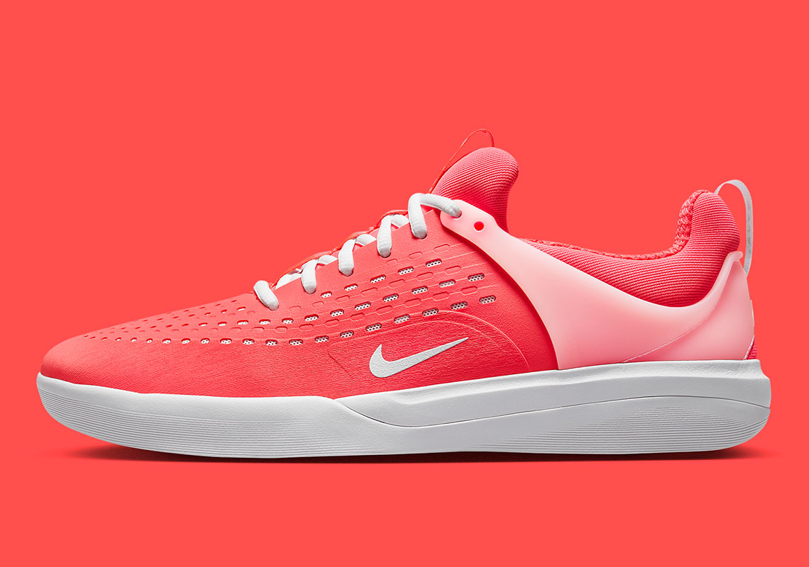 Hình ảnh của mẫu giày Nike SB Nyjah 3 màu Hot Punch/white - 2
