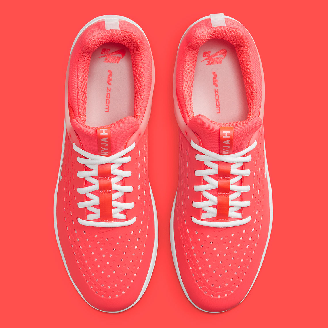 Hình ảnh của mẫu giày Nike SB Nyjah 3 màu Hot Punch/white - 6
