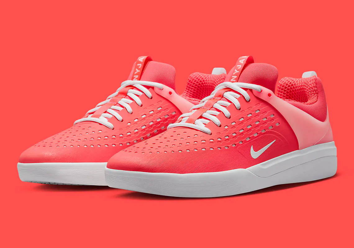 Hình ảnh của mẫu giày Nike SB Nyjah 3 màu Hot Punch/white