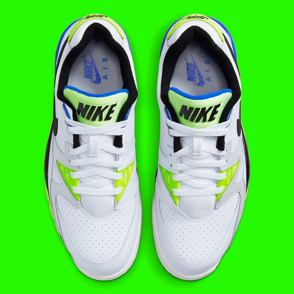 Hình ảnh của mẫu giày sneaker Nike Air Cross Trainer Low White Black Volt Royal - 5