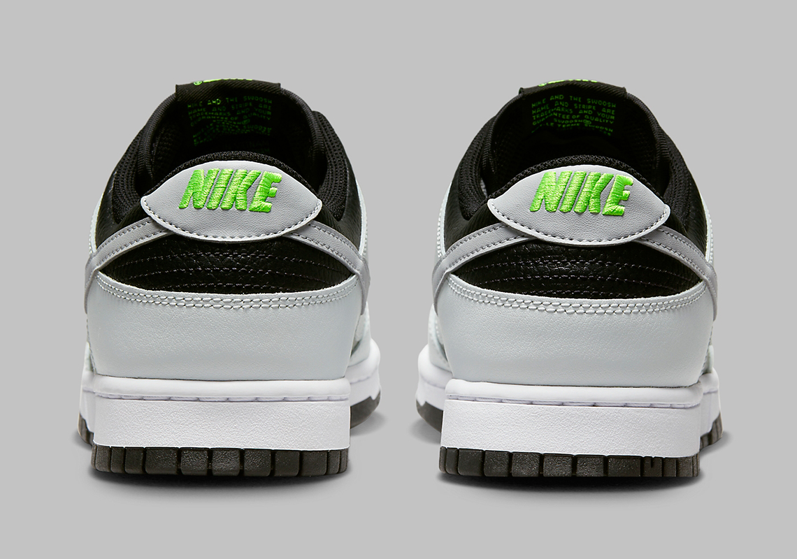 Hình ảnh của mẫu giày sneaker Nike Dunk Low màu Grey/Black/Volt - 5