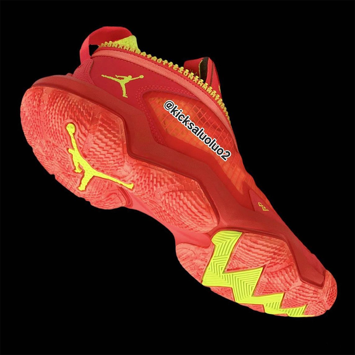 Hình ảnh đầu tiên của Russell Westbrook Jordan Why Not? 0.6 Red/Yellow - 4