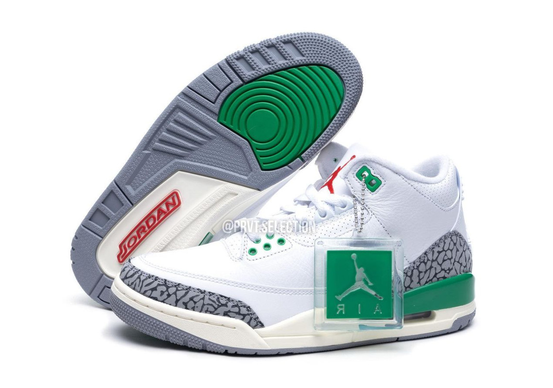 Hình ảnh đẹp nhất của Air Jordan 3 Lucky Green dành cho nữ đã được phát hành - 1