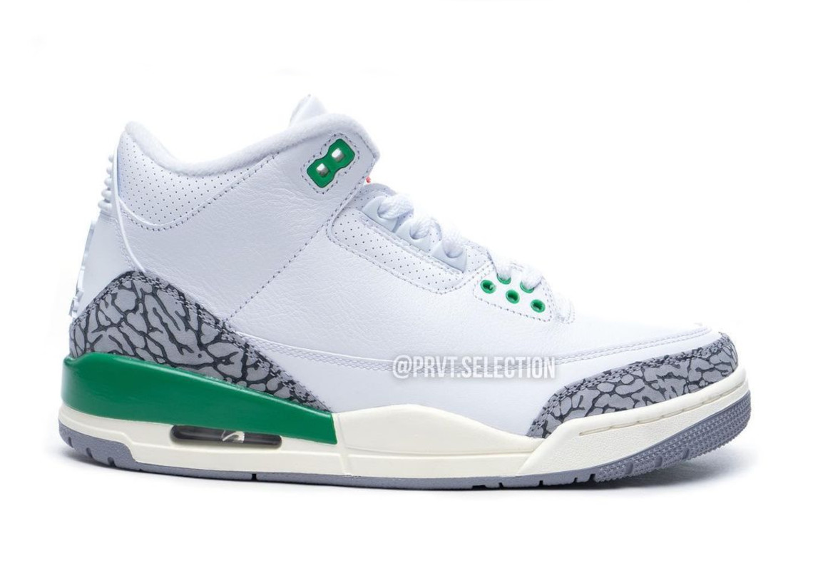 Hình ảnh đẹp nhất của Air Jordan 3 Lucky Green dành cho nữ đã được phát hành - 2