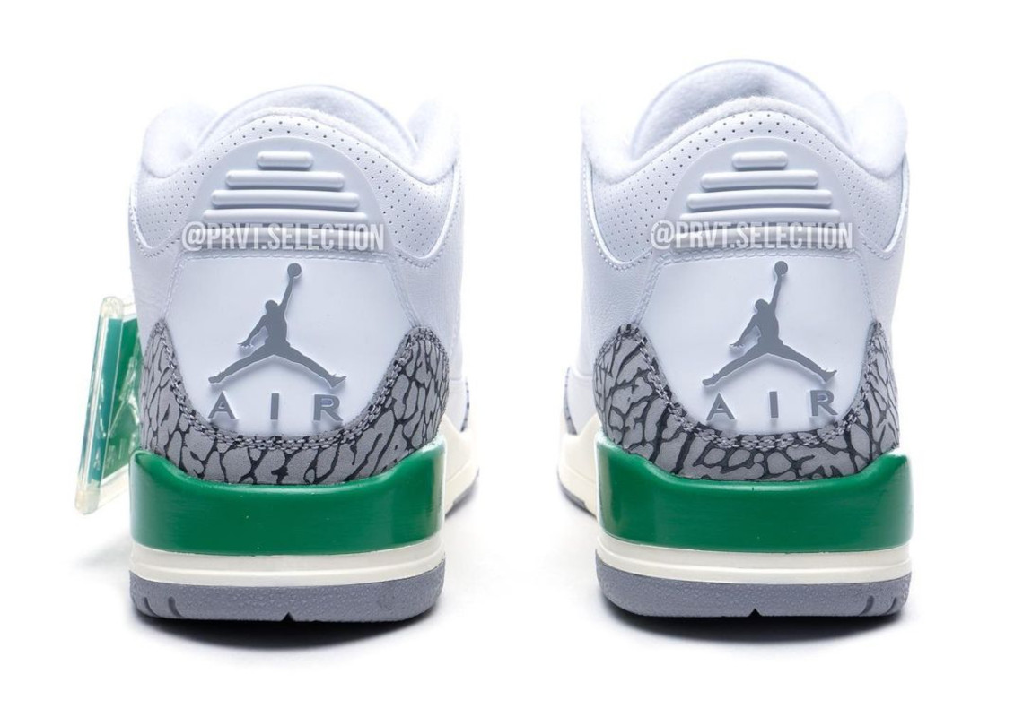 Hình ảnh đẹp nhất của Air Jordan 3 Lucky Green dành cho nữ đã được phát hành - 5