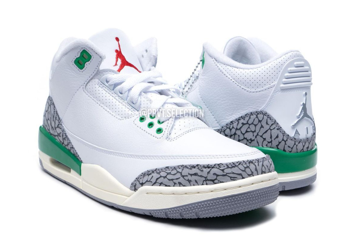 Hình ảnh đẹp nhất của Air Jordan 3 Lucky Green dành cho nữ đã được phát hành - 6