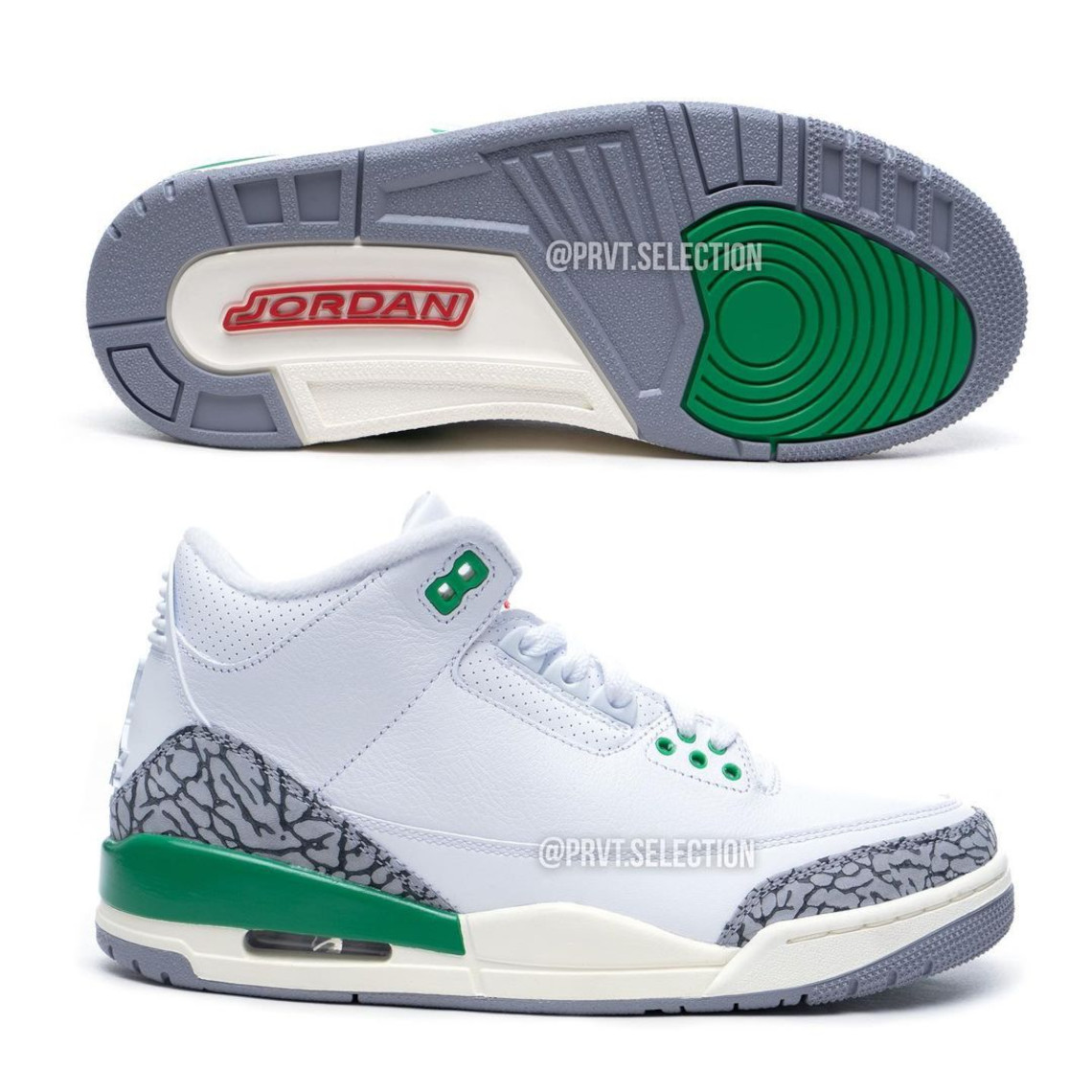 Hình ảnh đẹp nhất của Air Jordan 3 Lucky Green dành cho nữ đã được phát hành - 7