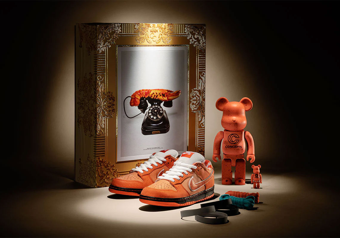 Hình ảnh mẫu Concepts Nike SB Dunk Orange Lobster  - 1