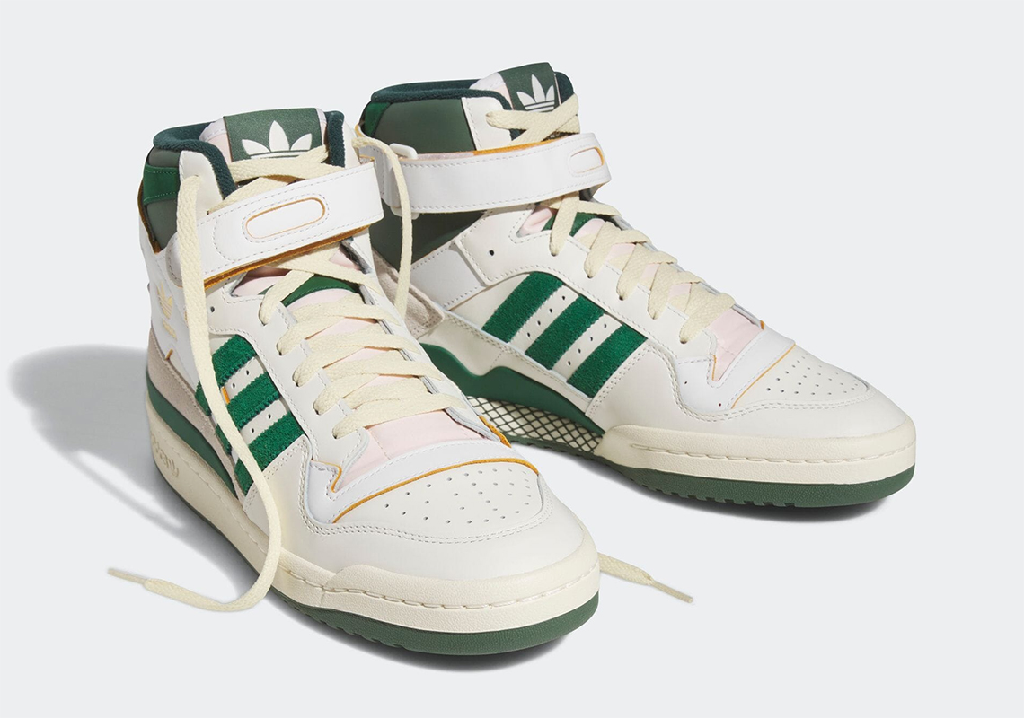 Hình ảnh mẫu giày adidas Forum 84 High White/Green/Gold - 1