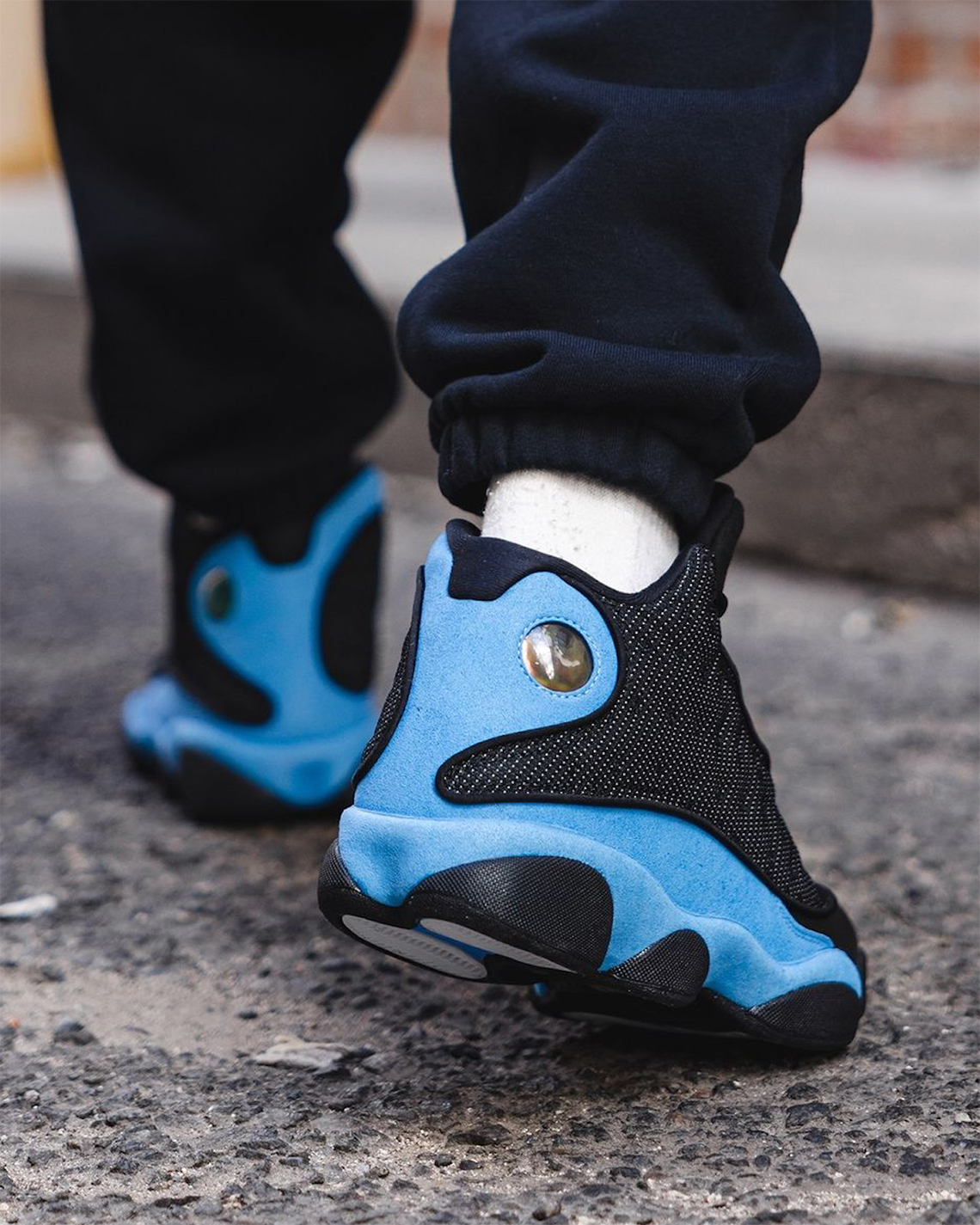 Hình ảnh mẫu giày Air Jordan 13 Black/University Blue tuyệt đẹp - 3