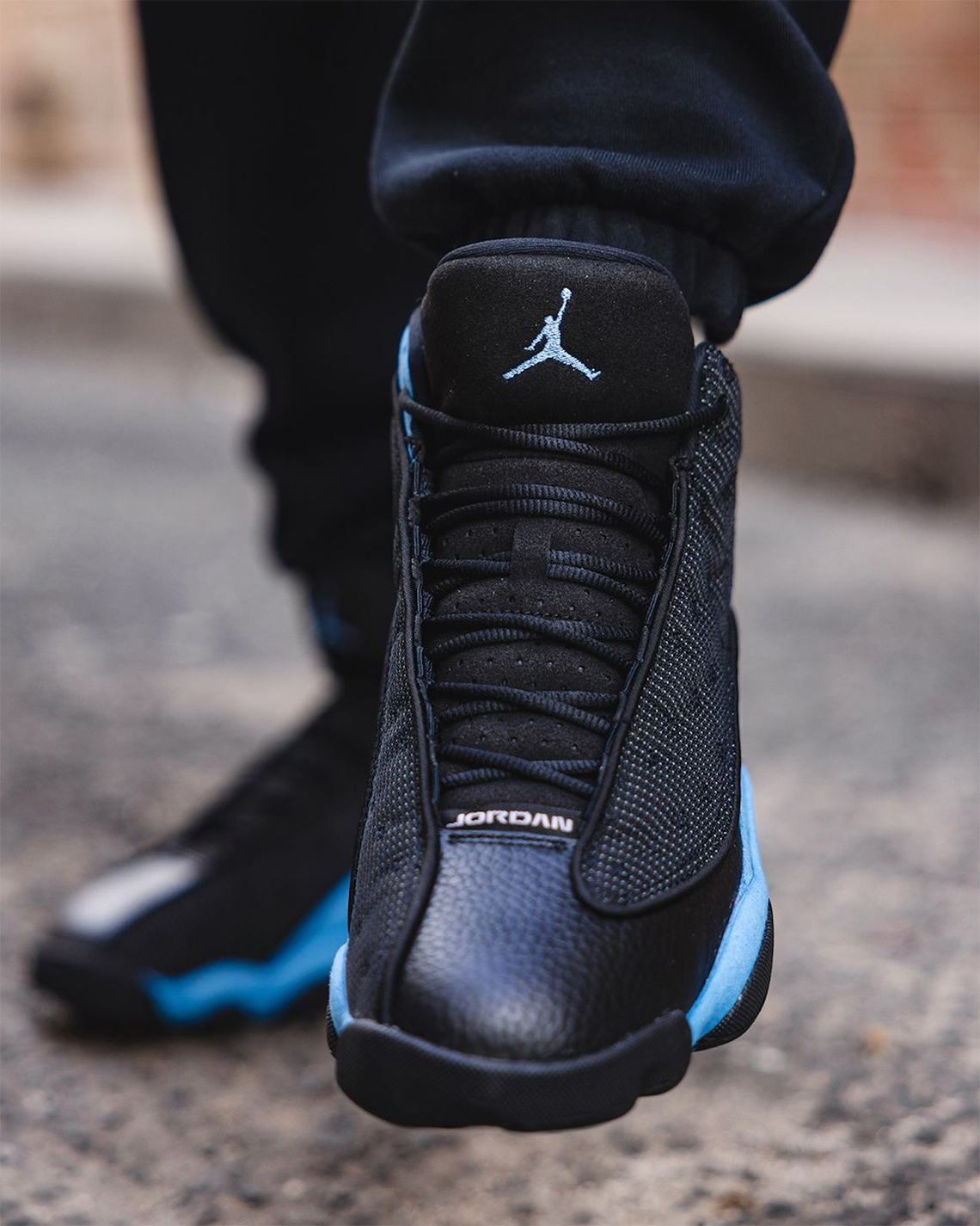 Hình ảnh mẫu giày Air Jordan 13 Black/University Blue tuyệt đẹp - 5
