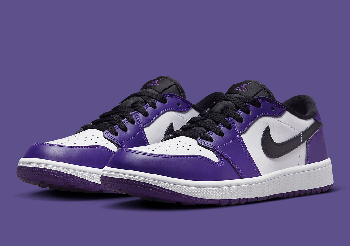 Hình ảnh mẫu giày sneaker Air Jordan 1 Low Golf  màu Court Purple - 2