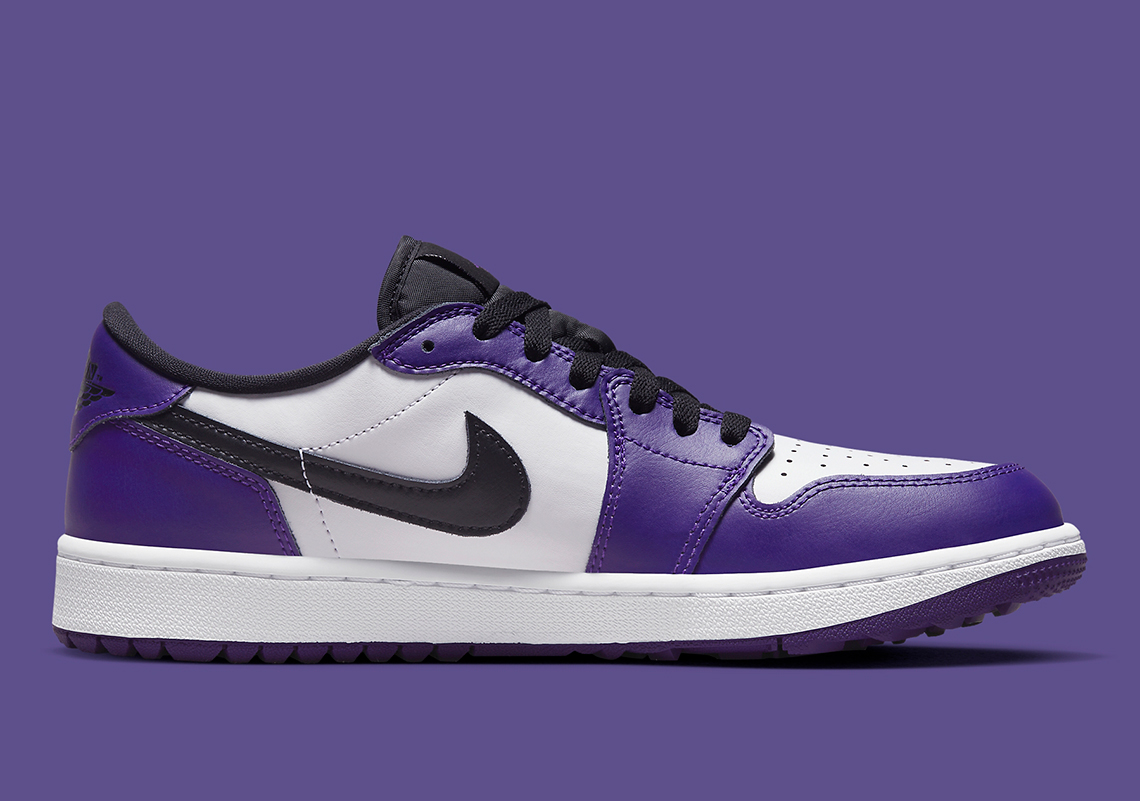 Hình ảnh mẫu giày sneaker Air Jordan 1 Low Golf  màu Court Purple - 3