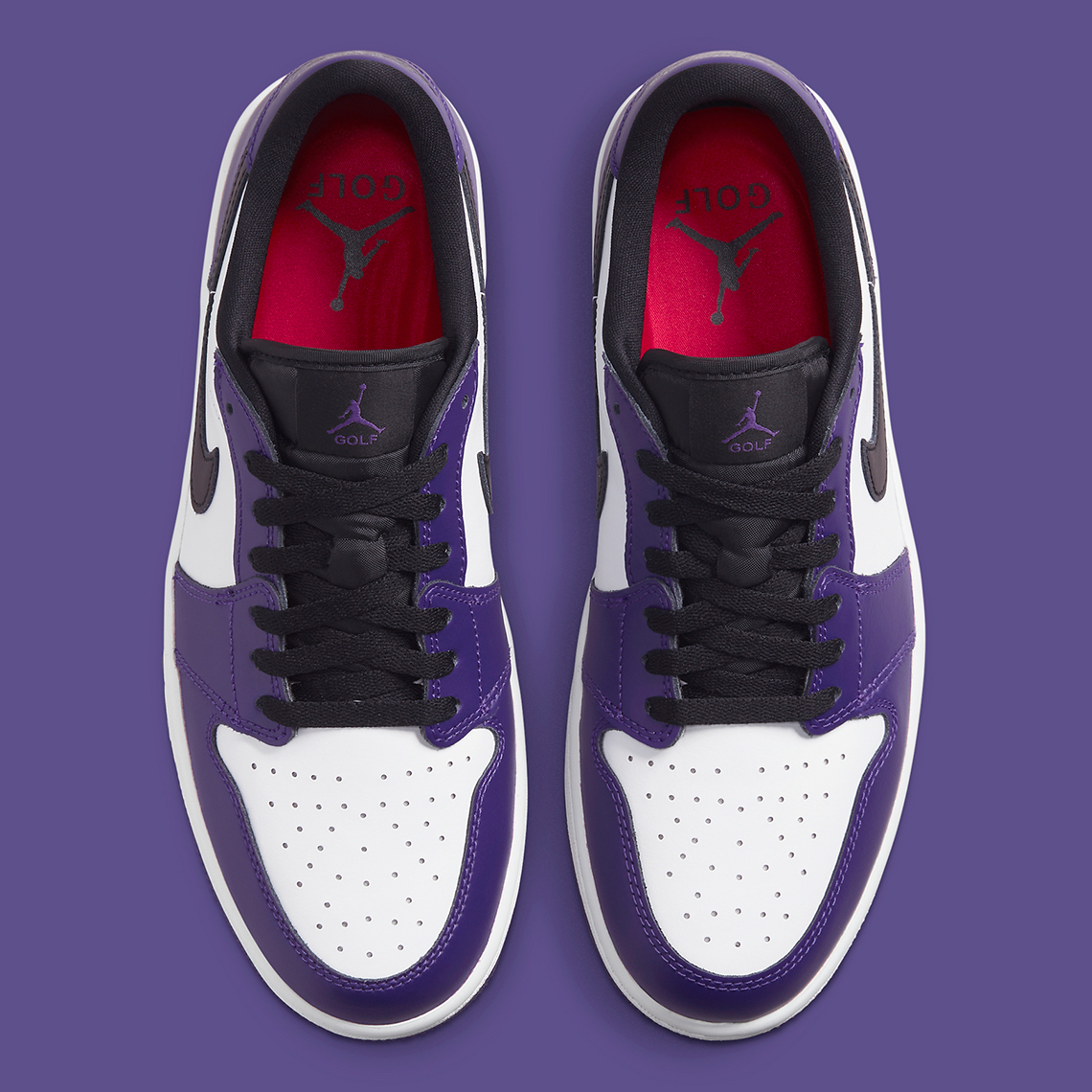 Hình ảnh mẫu giày sneaker Air Jordan 1 Low Golf  màu Court Purple - 4