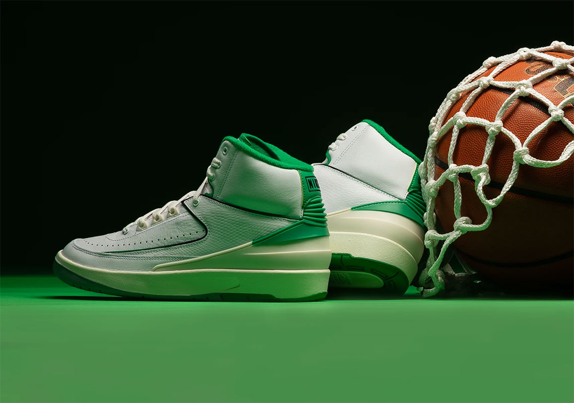 Hình ảnh mới nhất của Air Jordan 2 Lucky Green - 1