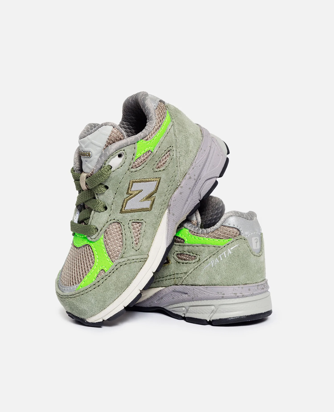 Hình ảnh mới nhất của đôi giày Patta X New Balance 990V3 Olive - 12