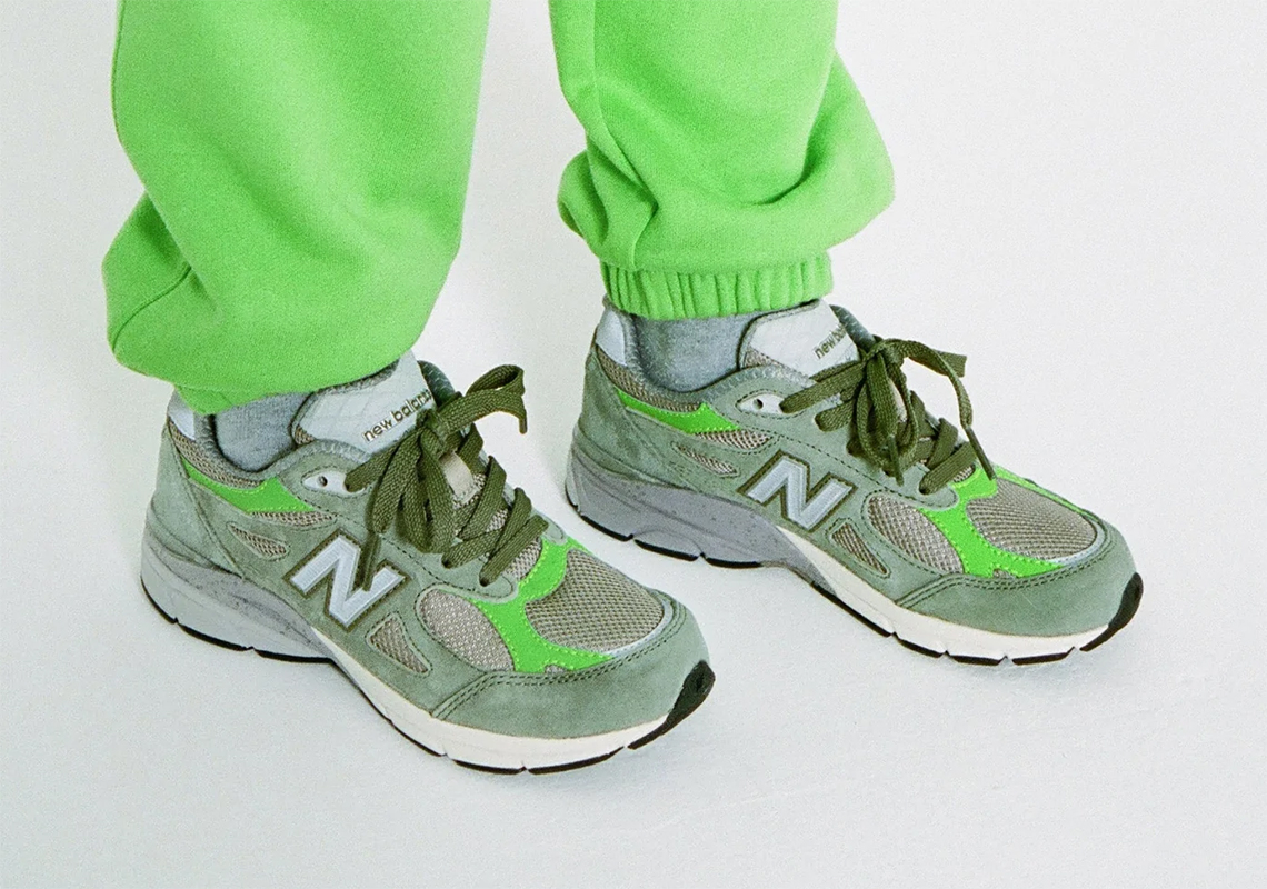 Hình ảnh mới nhất của đôi giày Patta X New Balance 990V3 Olive - 7