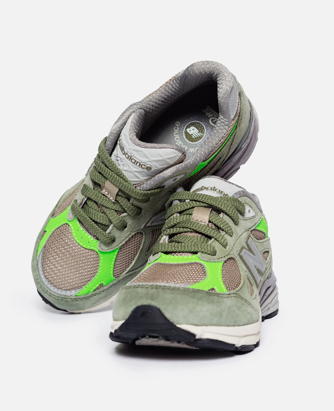 Hình ảnh mới nhất của đôi giày Patta X New Balance 990V3 Olive - 9