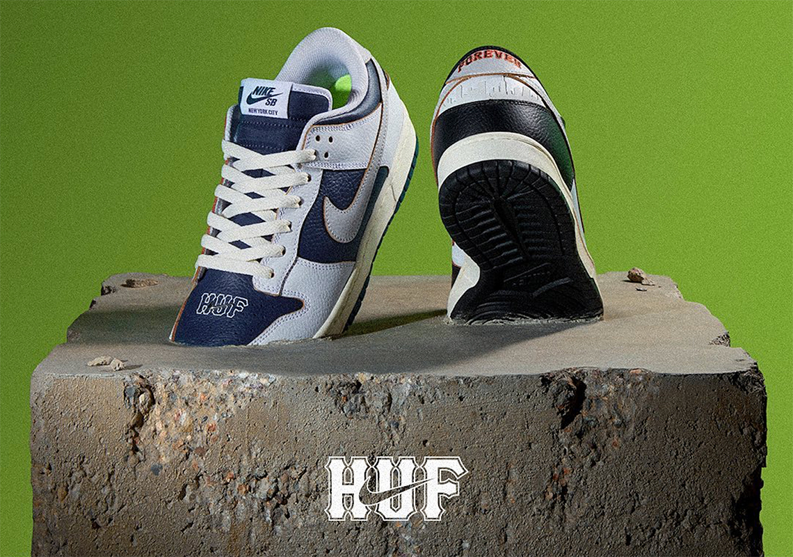 Hình ảnh mới nhất của HUF x Nike SB Dunk Low - 1
