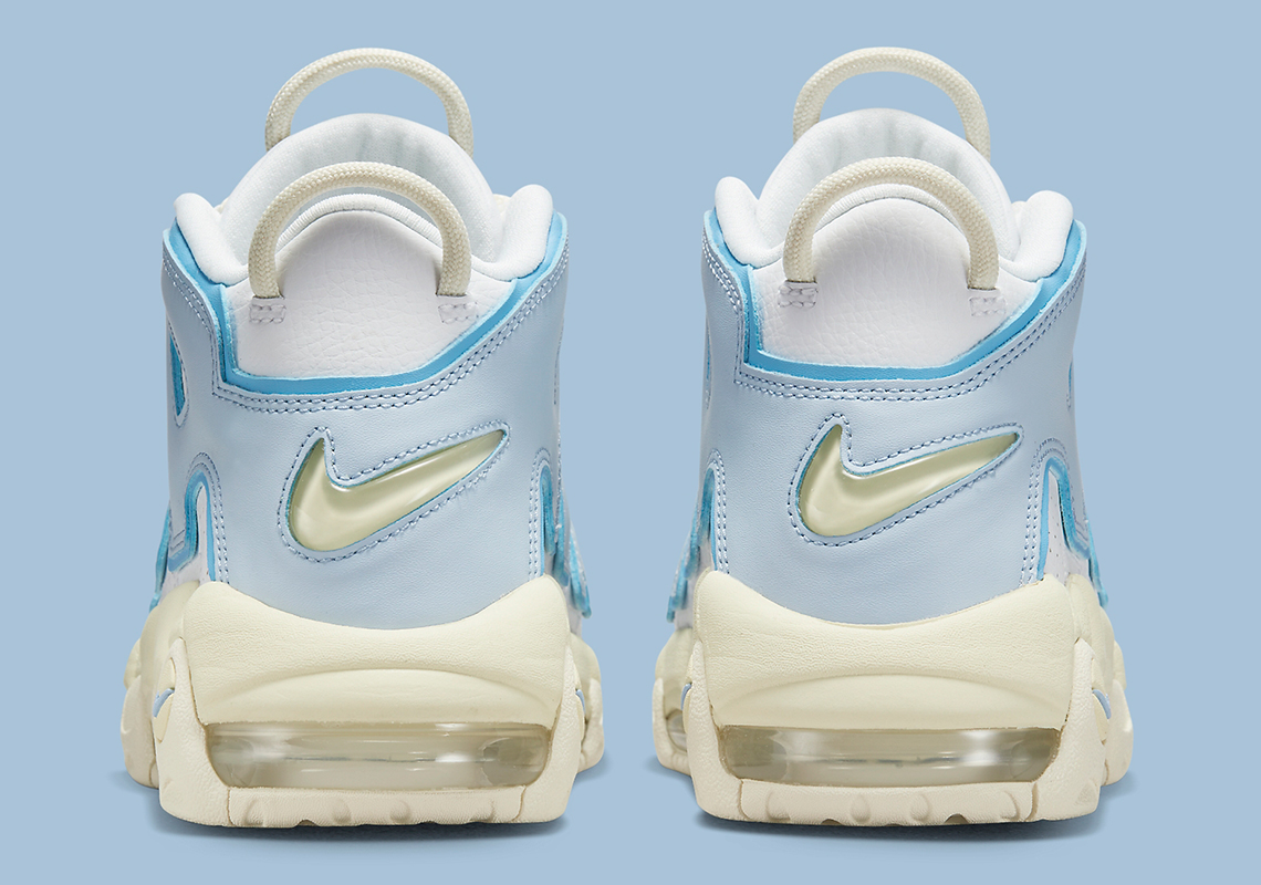 Hình ảnh mới nhất của mẫu giày Nike Air More Uptempo White/Blue/Sail - 5