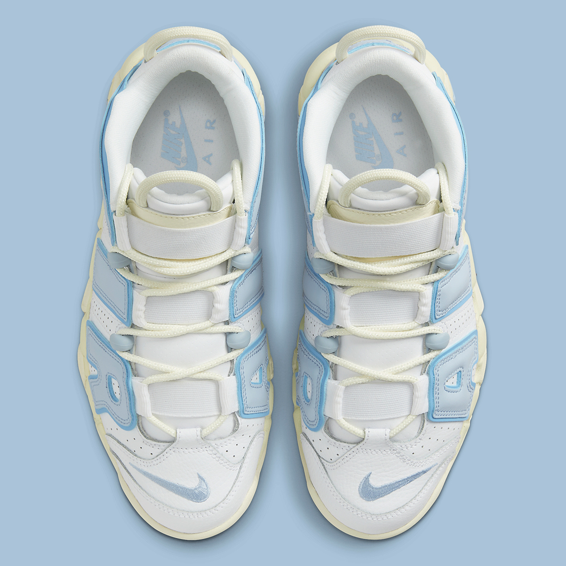 Hình ảnh mới nhất của mẫu giày Nike Air More Uptempo White/Blue/Sail - 6