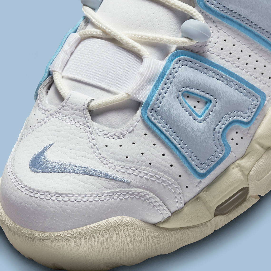 Hình ảnh mới nhất của mẫu giày Nike Air More Uptempo White/Blue/Sail - 7