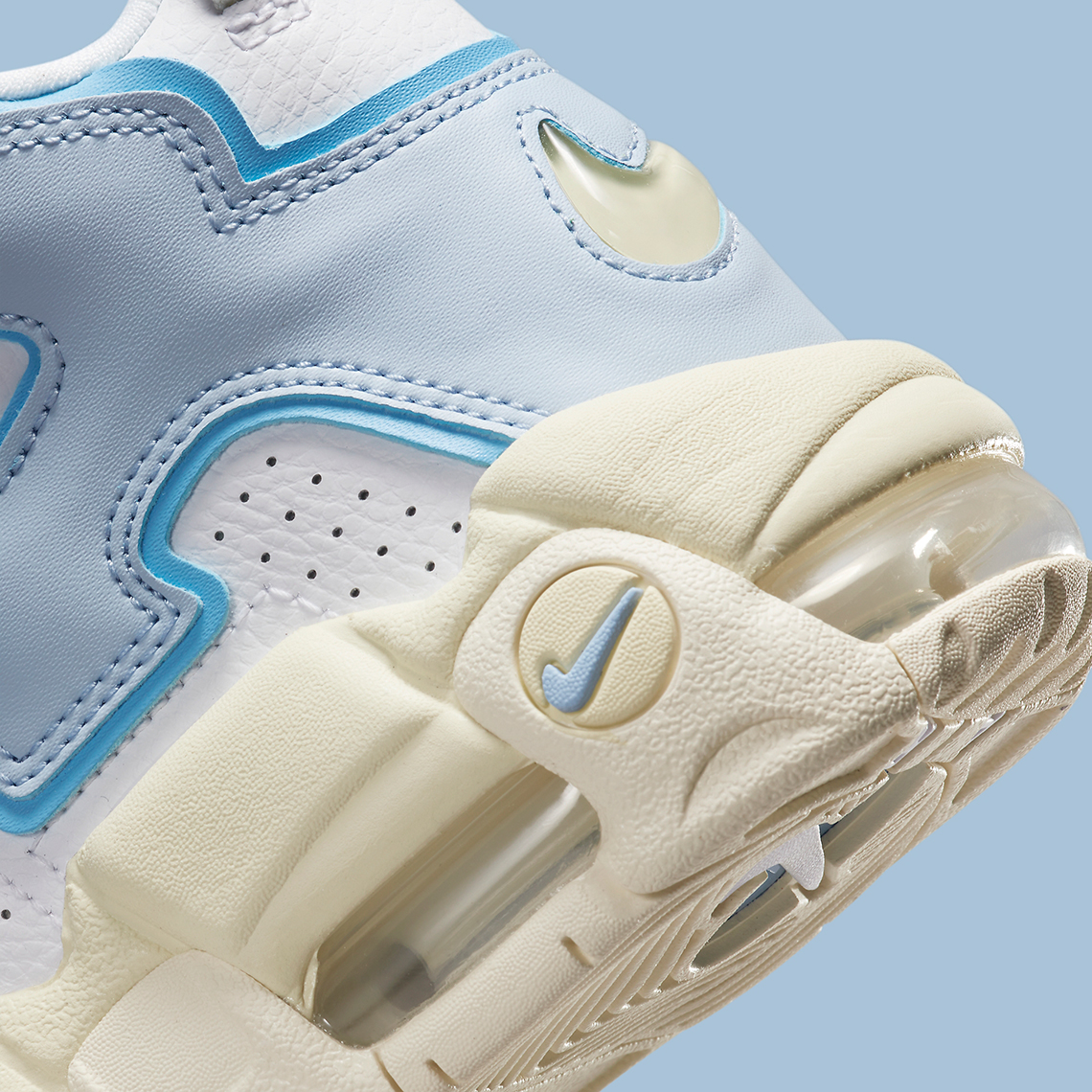 Hình ảnh mới nhất của mẫu giày Nike Air More Uptempo White/Blue/Sail - 8