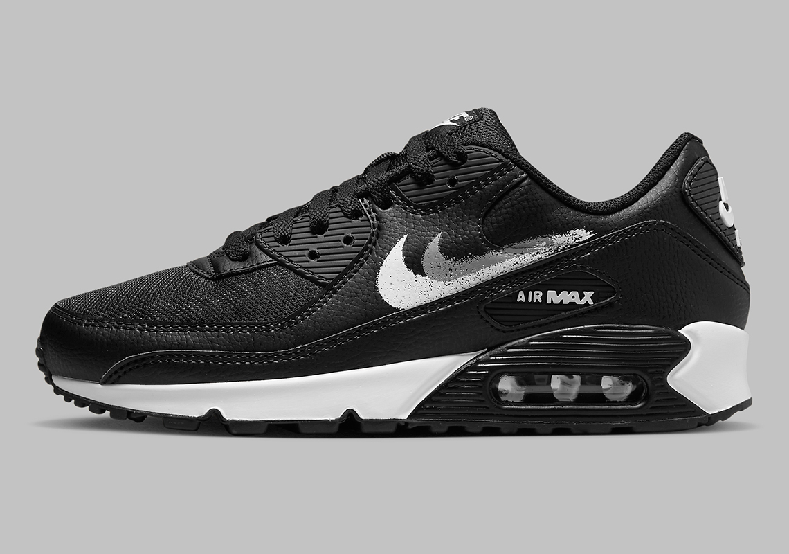 Hình ảnh mới nhất của mẫu giày sneaker Nike Air Max 90 Grey/Black Stencil - 1