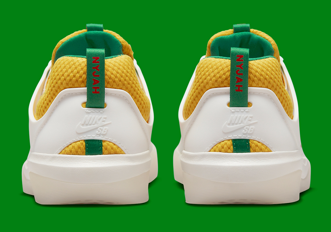 Hình ảnh mới nhất của mẫu giày sneaker Nike SB Nyjah 3 Rastafari - 6