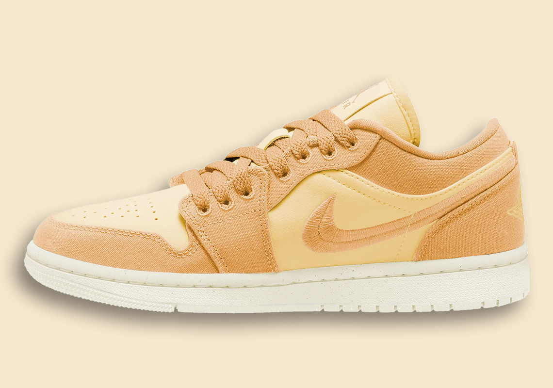 Hình ảnh mới nhất của Nike Air Jordan 1 Low SE Canvas màu cam - 2