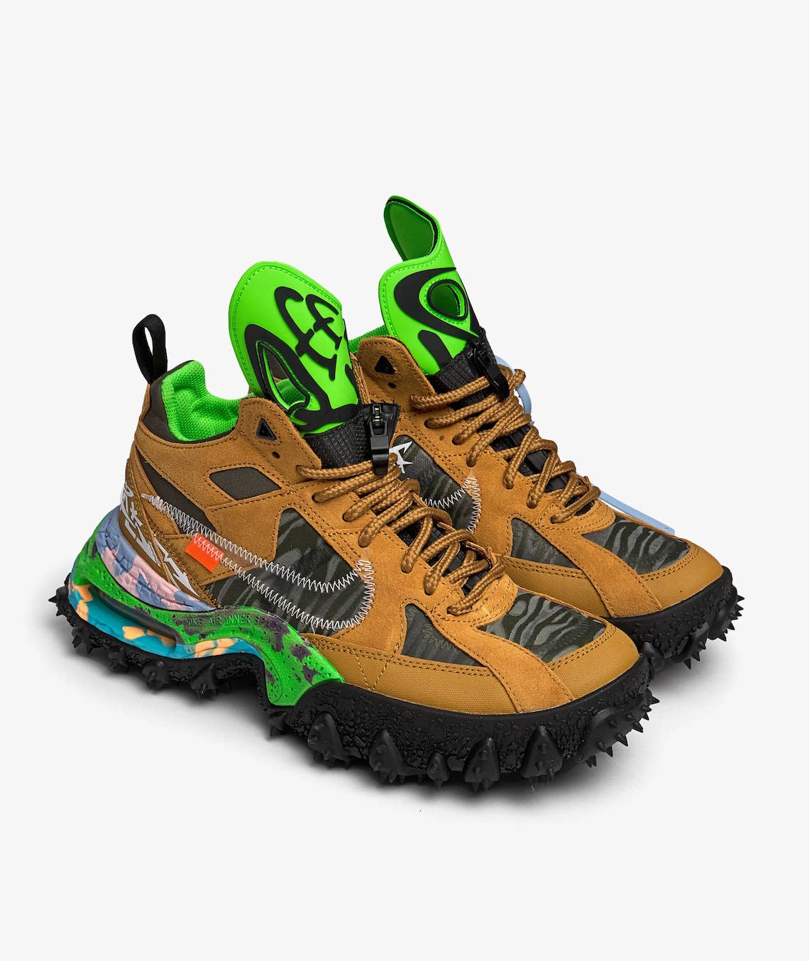 Hình ảnh Off-White x Nike Air Terra Forma Wheat và Summit White - 3