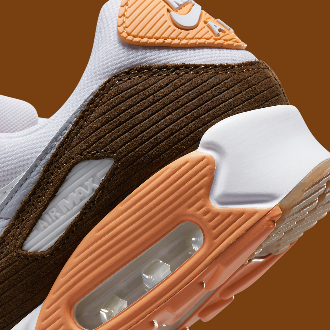 Hương vị đào và sô cô la kết hợp với Corduroy trong Nike Air Max 90 mới nhất - 7