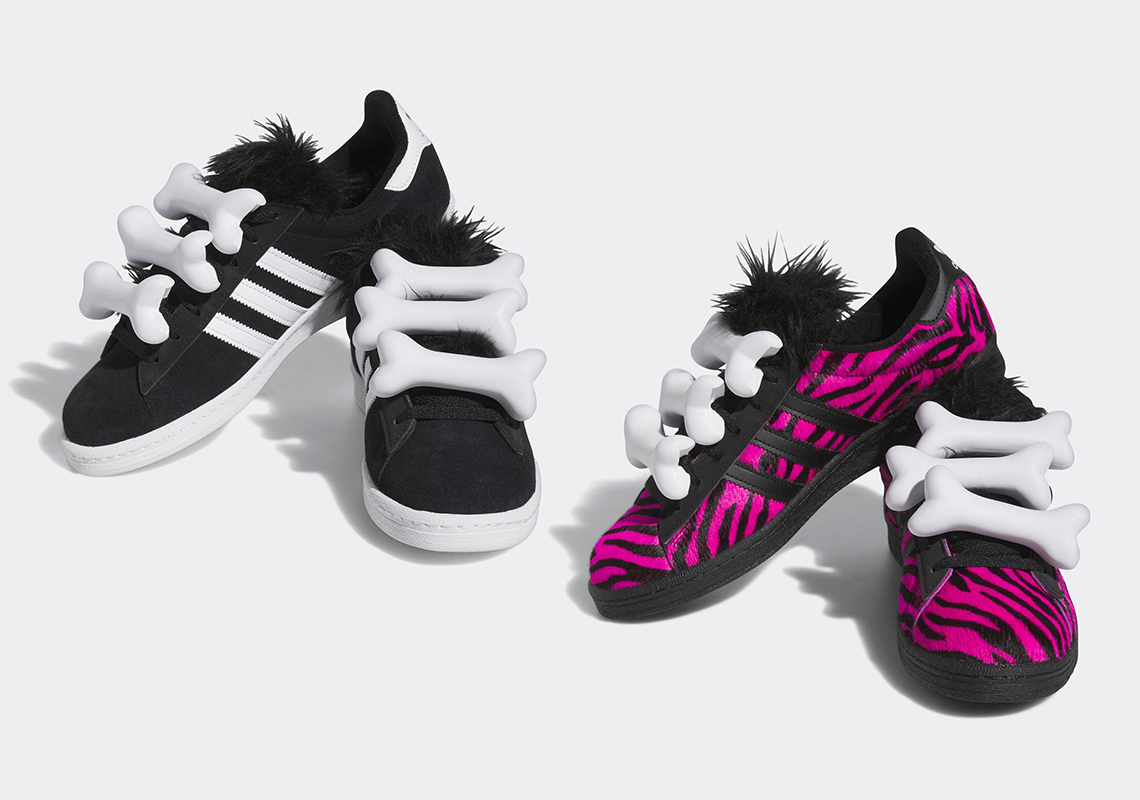 Jeremy Scott và adidas đưa giày adidas Campus 80s lên một tầm cao mới với họa tiết xương khủng long - 1