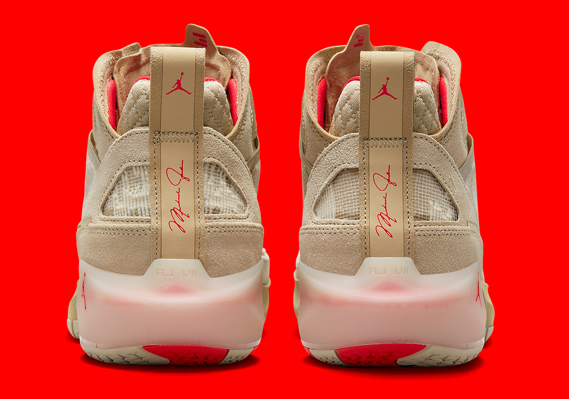 Jordan 37 sử dụng da lộn lúa mì mềm, sang trọng - 5