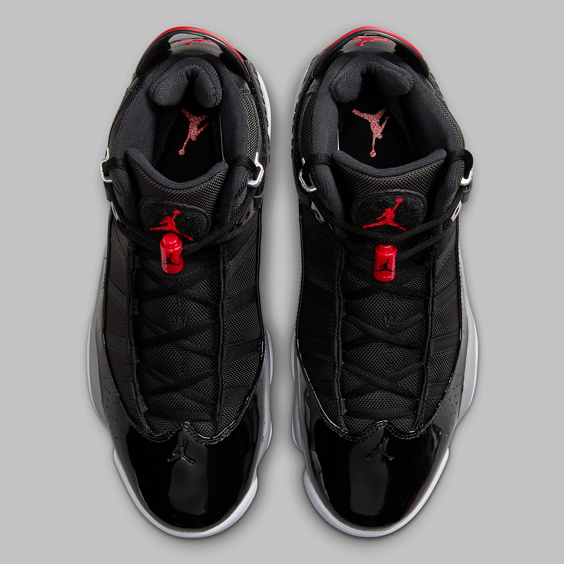 Jordan 6 Rings Black/Cement Grey/University Red/White: Sự Kết Hợp Độc Đáo của Jordan Legacy - 4