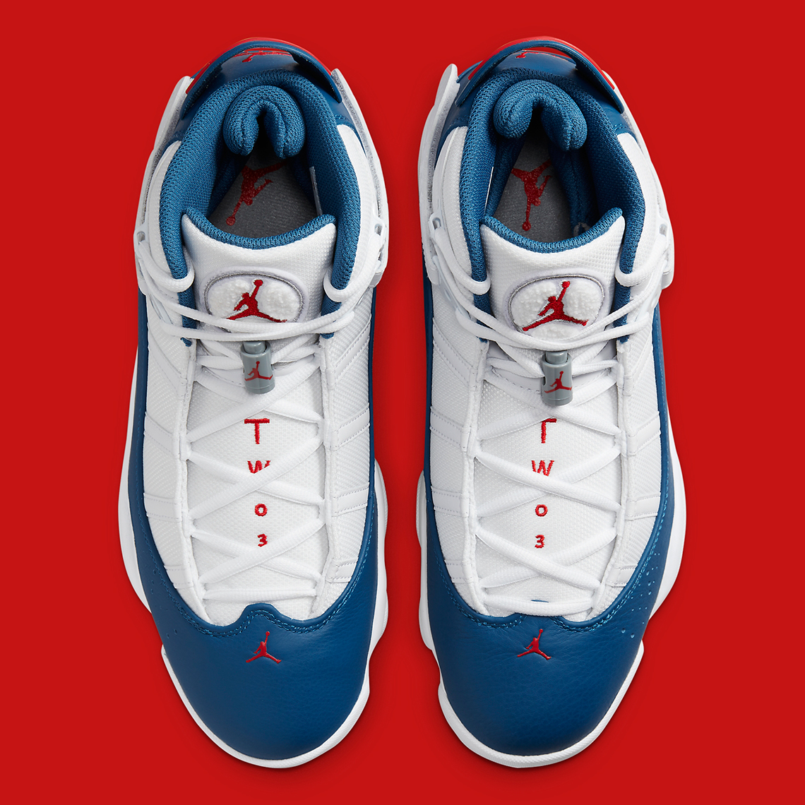 Jordan 6 Rings kết hợp màu true blue của riêng mình - 4