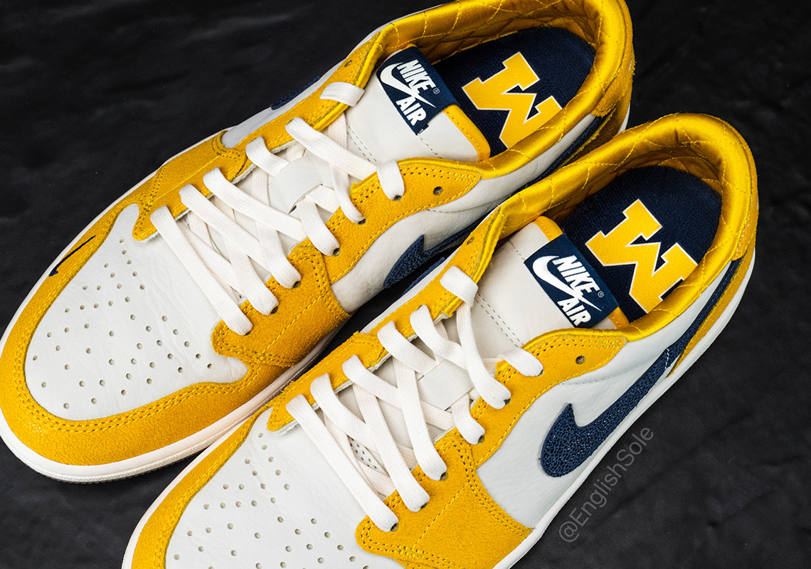 Jordan Brand tặng phiên bản đặc biệt Air Jordan 1 Low OG PE cho đội bóng Michigan Wolverines - 1