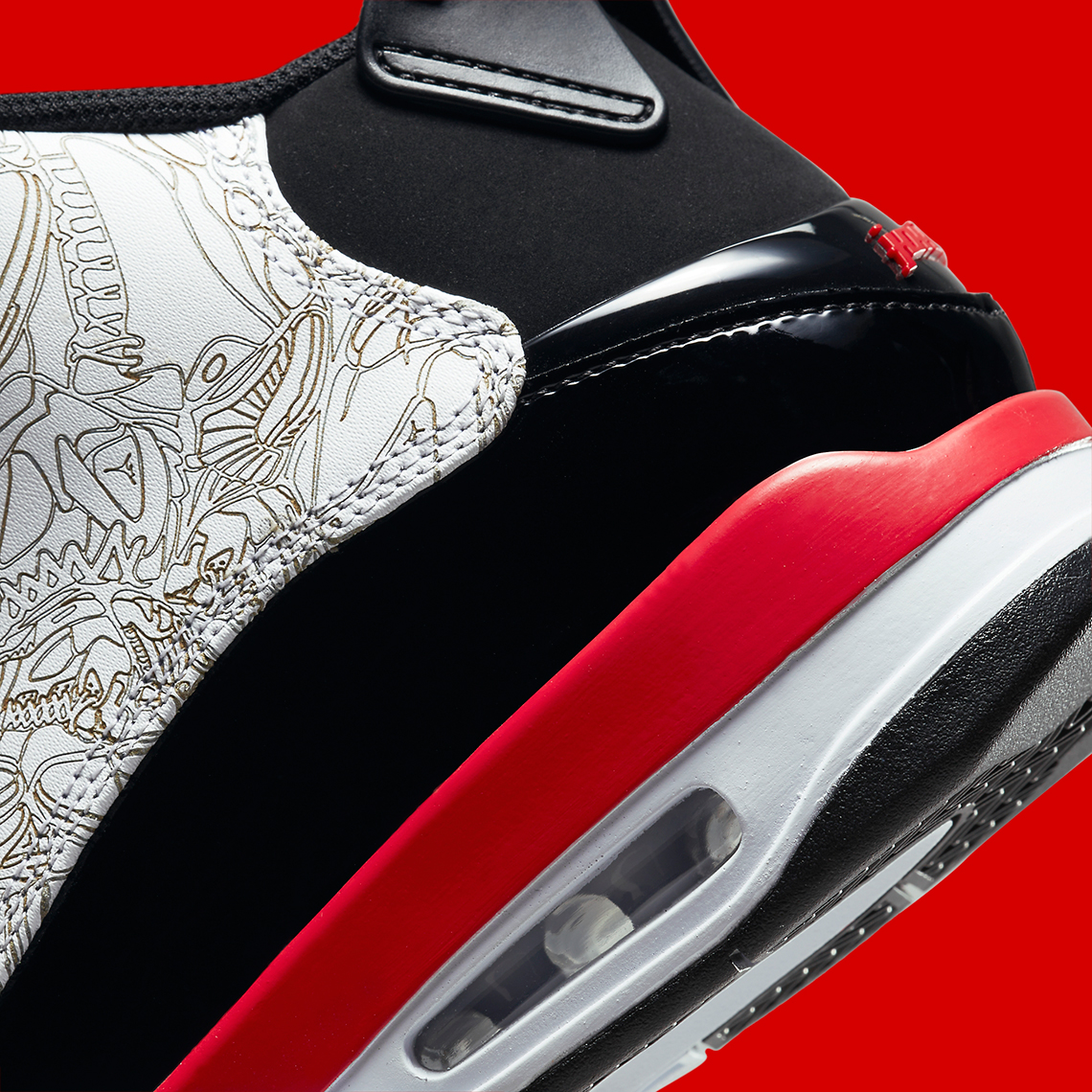 Jordan Dub Zero trở lại theo phong cách mới với màu Black/Red/White - 8