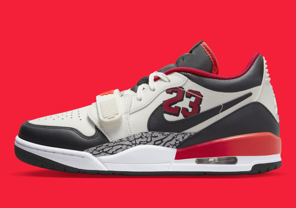 Jordan Legacy 312 Low thân thiện với Chicago Bulls này có nhãn hiệu 23 mới ở hai bên - 1