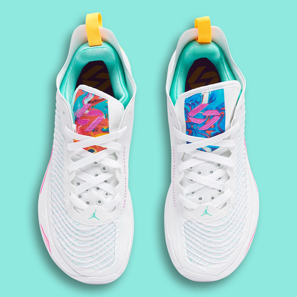 Jordan Luka 1 Imaginarium với màu trắng, hồng và xanh - 5