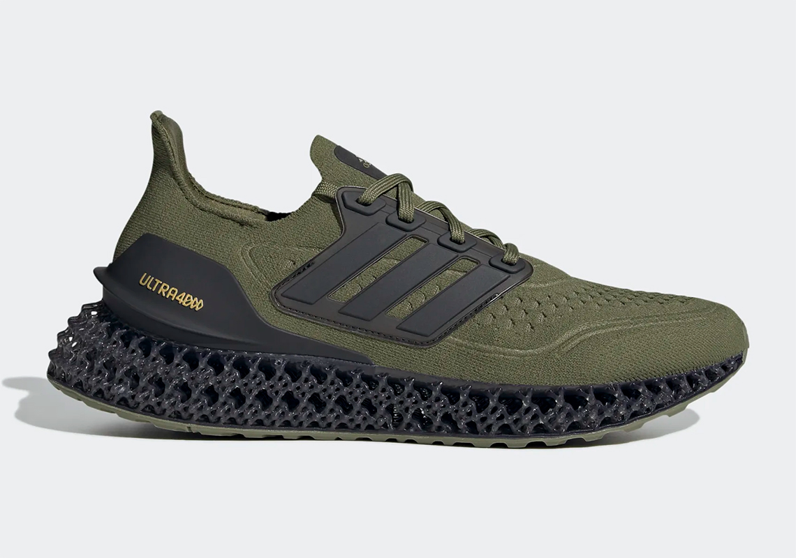 Lộ diện hình ảnh của giày sneaker Adidas Ultra 4DFWD Focus Olive - 4