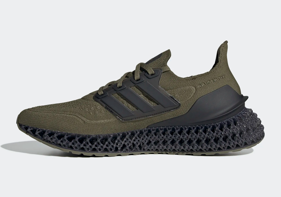 Lộ diện hình ảnh của giày sneaker Adidas Ultra 4DFWD Focus Olive - 5