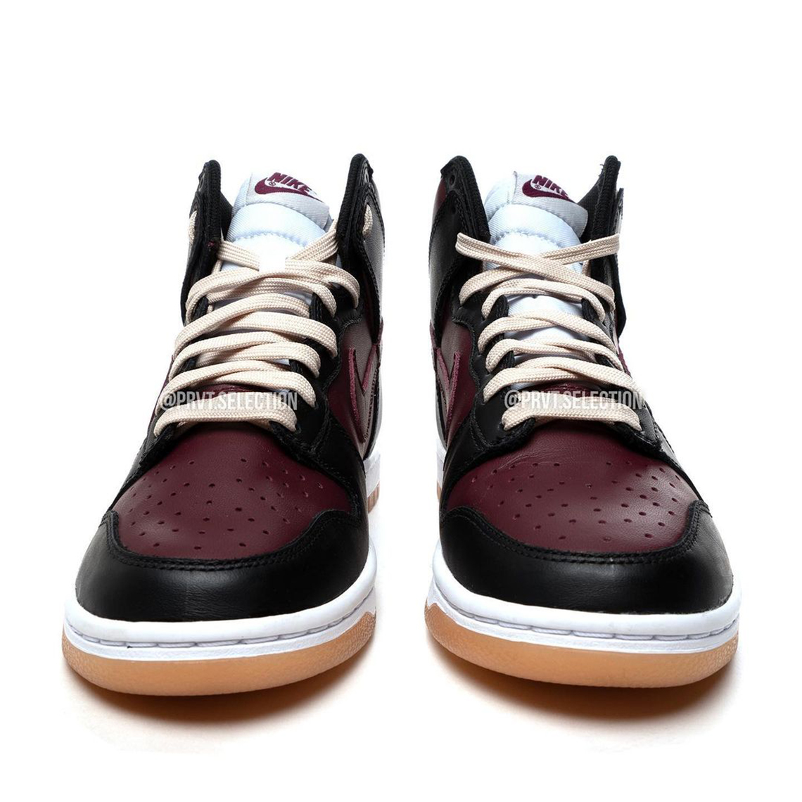 Lộ diện hình ảnh của Nike Dunk High Black Burgundy - 4