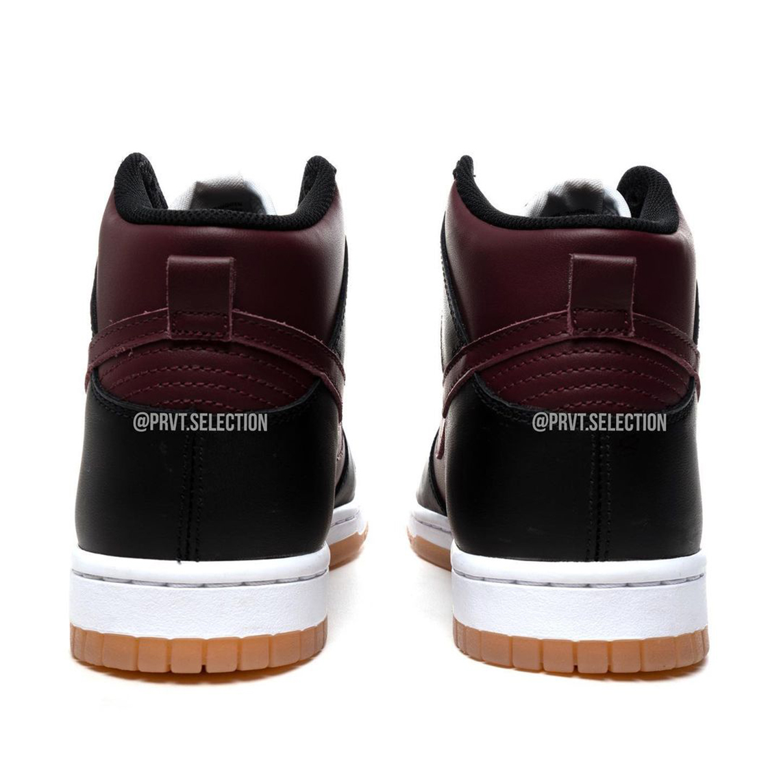 Lộ diện hình ảnh của Nike Dunk High Black Burgundy - 5