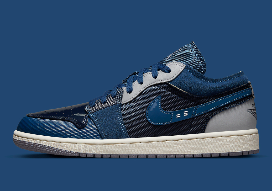 Lộ diện hình ảnh Nike Air Jordan 1 Low Craft màu Navy mới nhất - 2