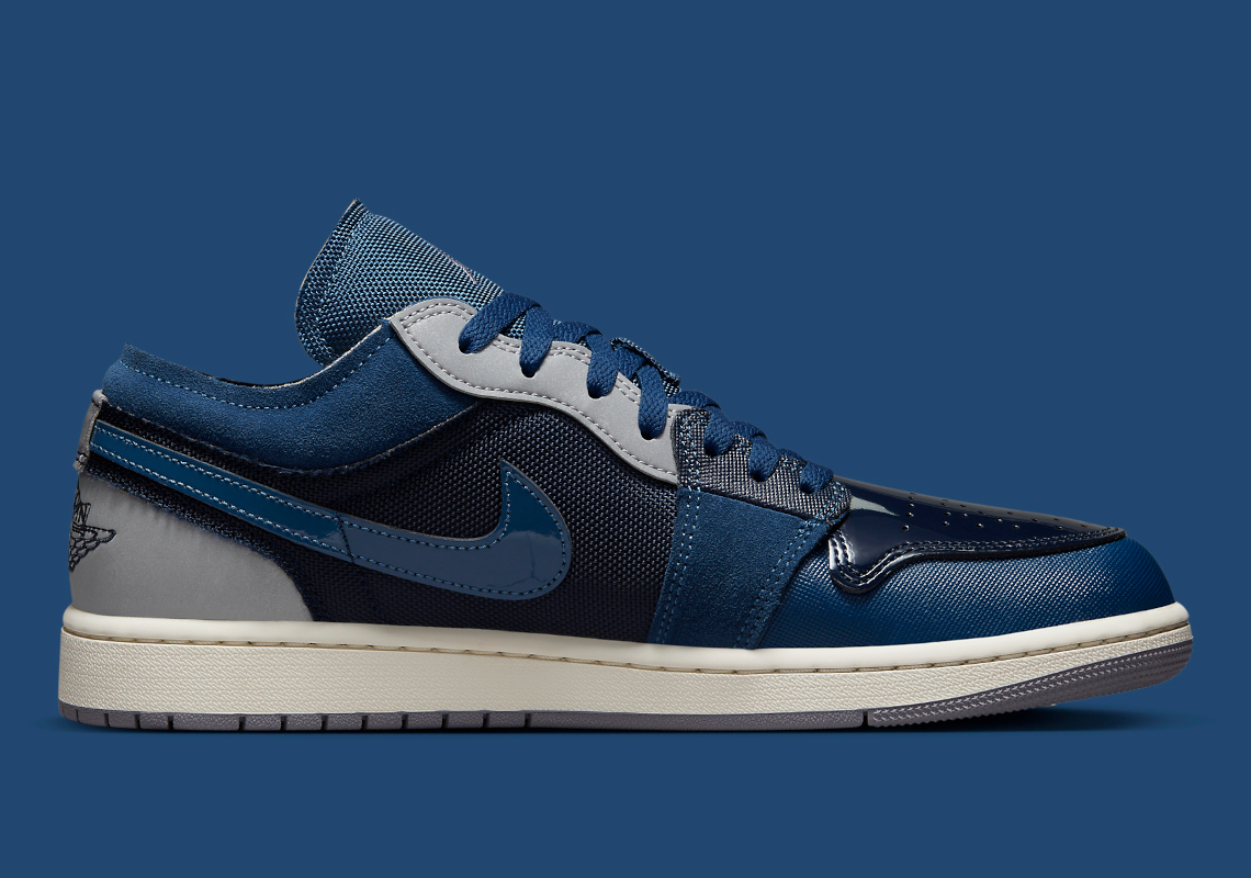 Lộ diện hình ảnh Nike Air Jordan 1 Low Craft màu Navy mới nhất - 3