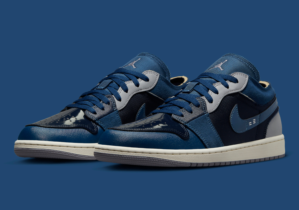 Lộ diện hình ảnh Nike Air Jordan 1 Low Craft màu Navy mới nhất